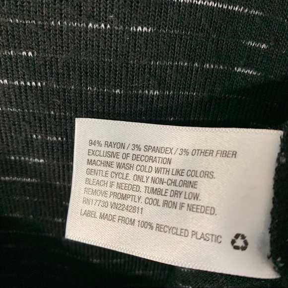 Knox Rose Black Striped Sharkbite Tunic - Picture 9 of 9